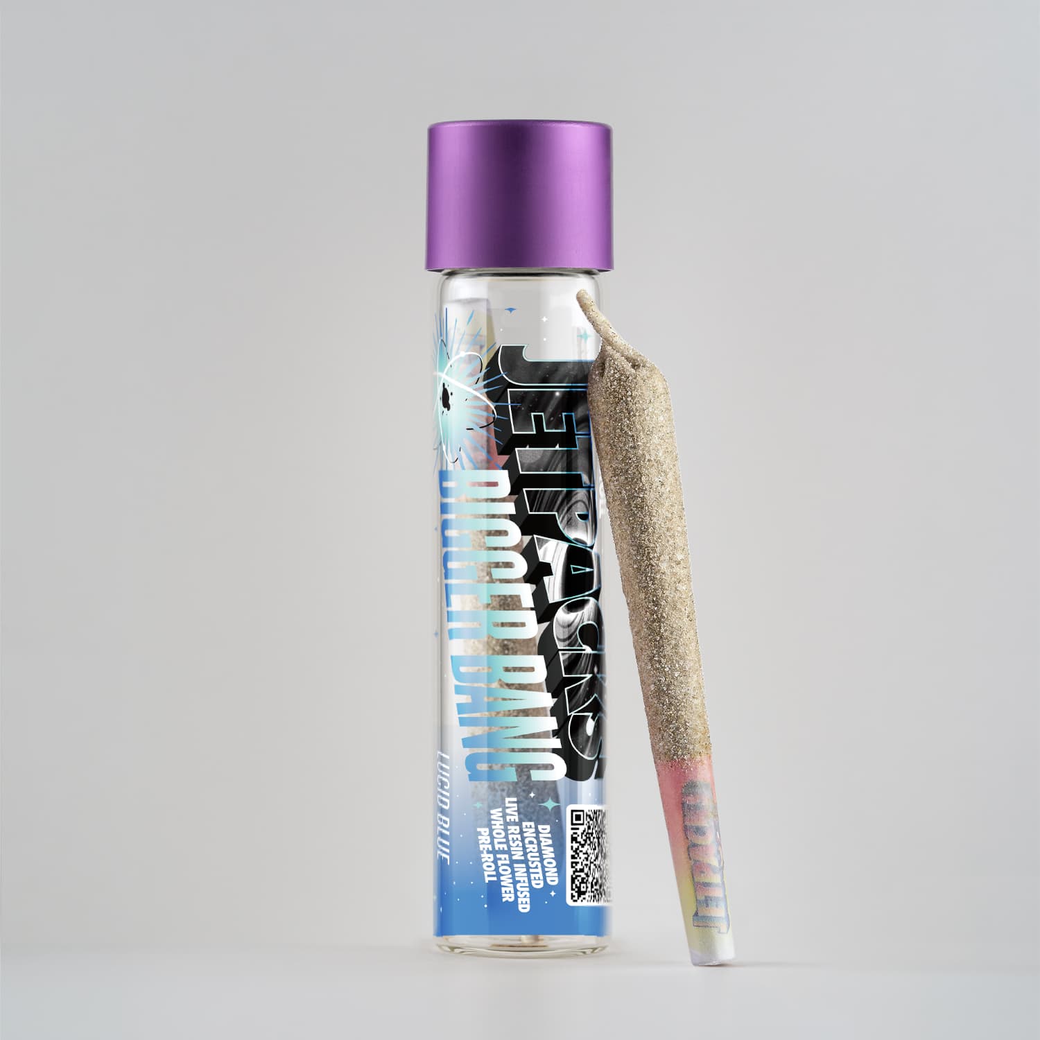 Jetpacks | Lucid Blue | 1g Bigger Bang Diamond Infused Pre-Roll