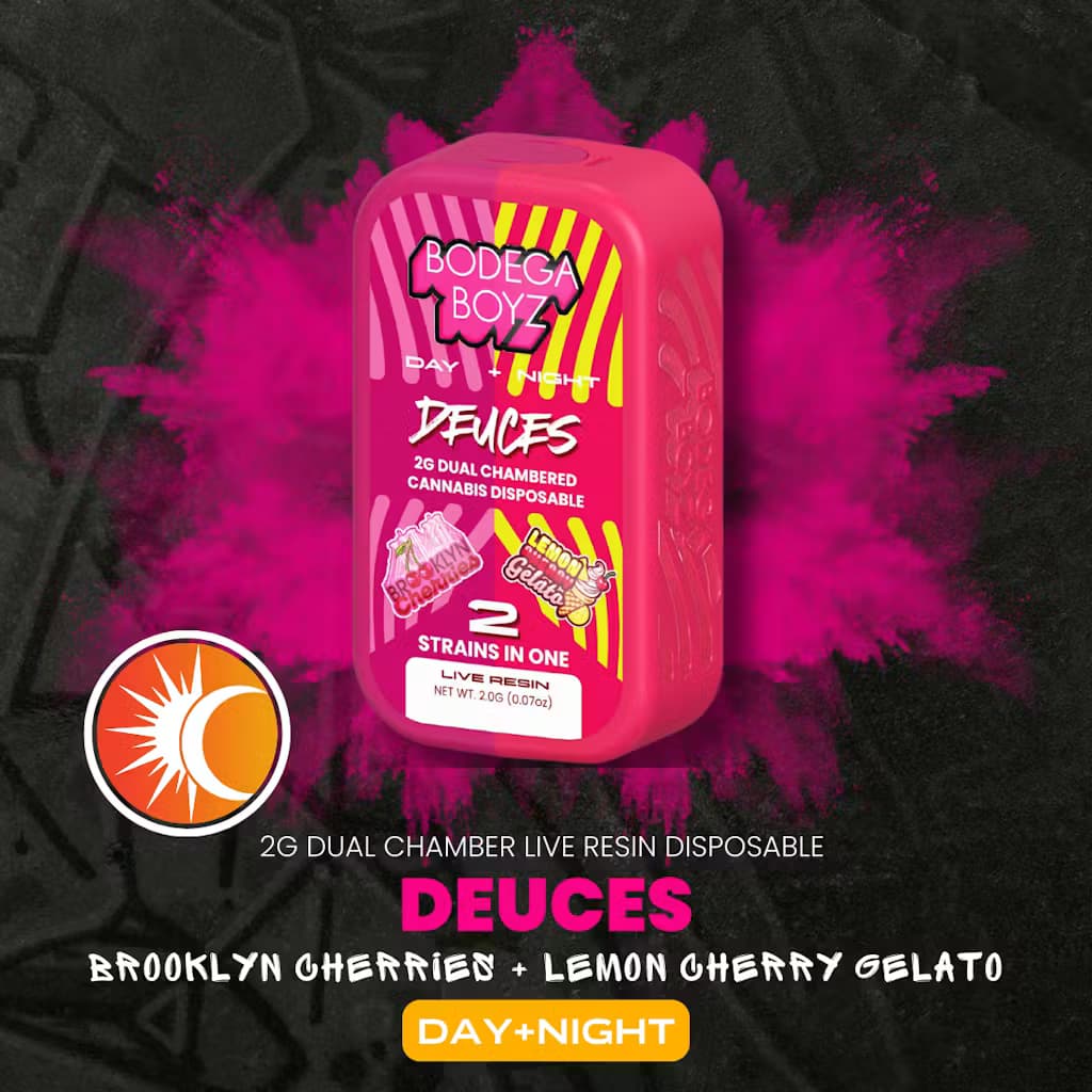 Bodega Boys | Brooklyn Cherries x Lemon Cherry Gelato | 2g Live Resin Duel Chamber AIO  (Sativa x Indica)