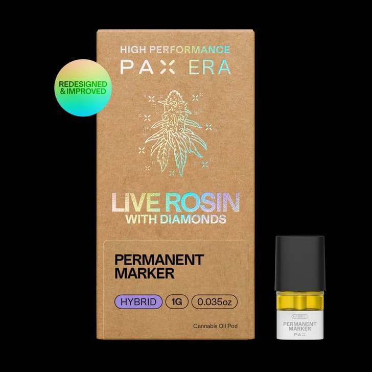 PAX | Permanent Marker | 1g Live Rosin With Diamonds Pod