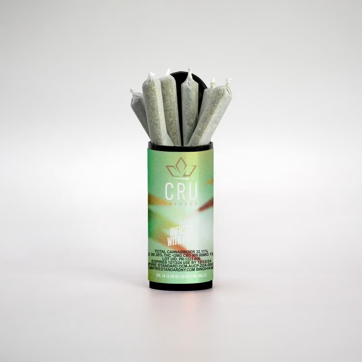 CRU | Amnesia Haze | .5g Infused Pre-rolls 6pk