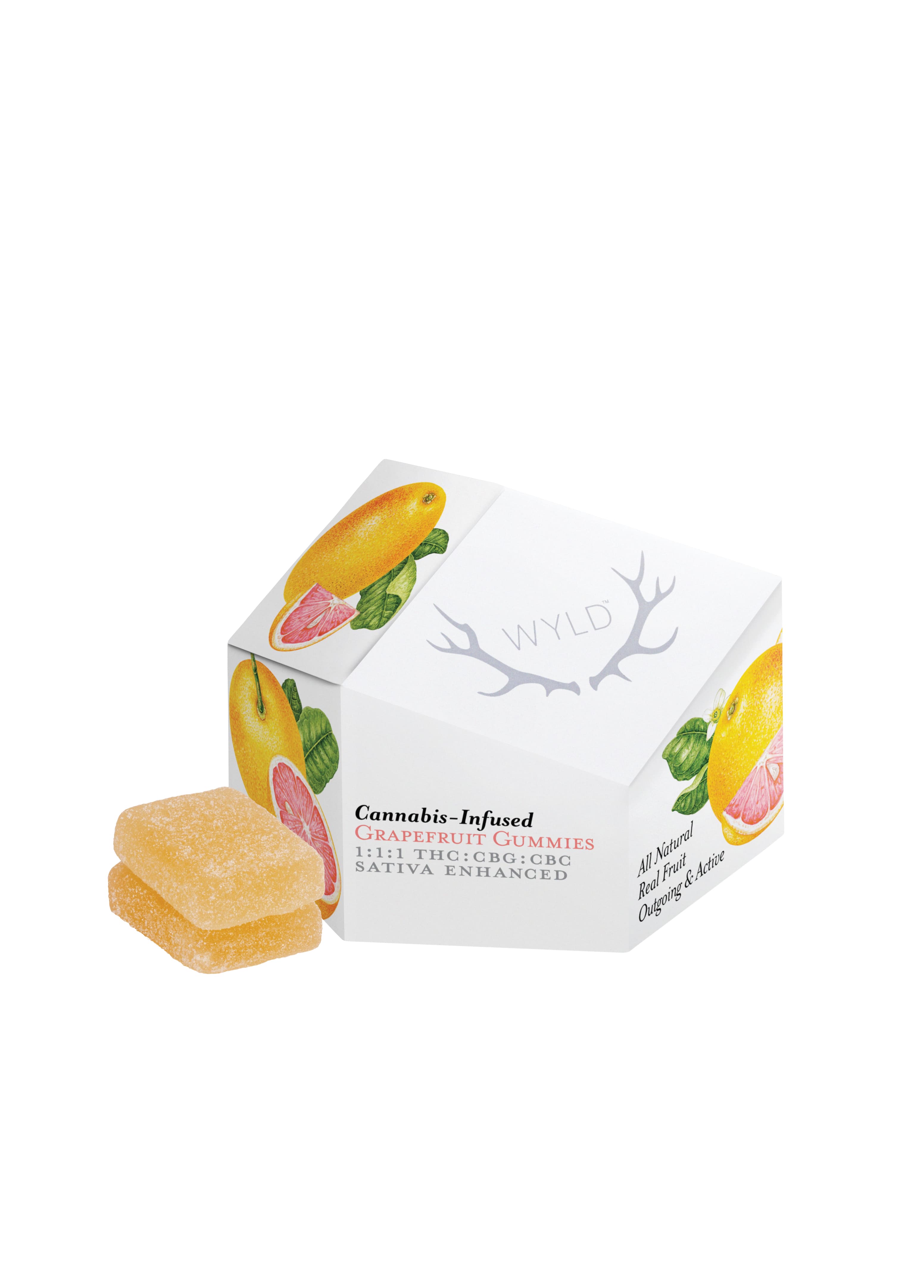 Wyld | Grapefruit | 1:1:1 THC:CBG:CBC 10pk gummies