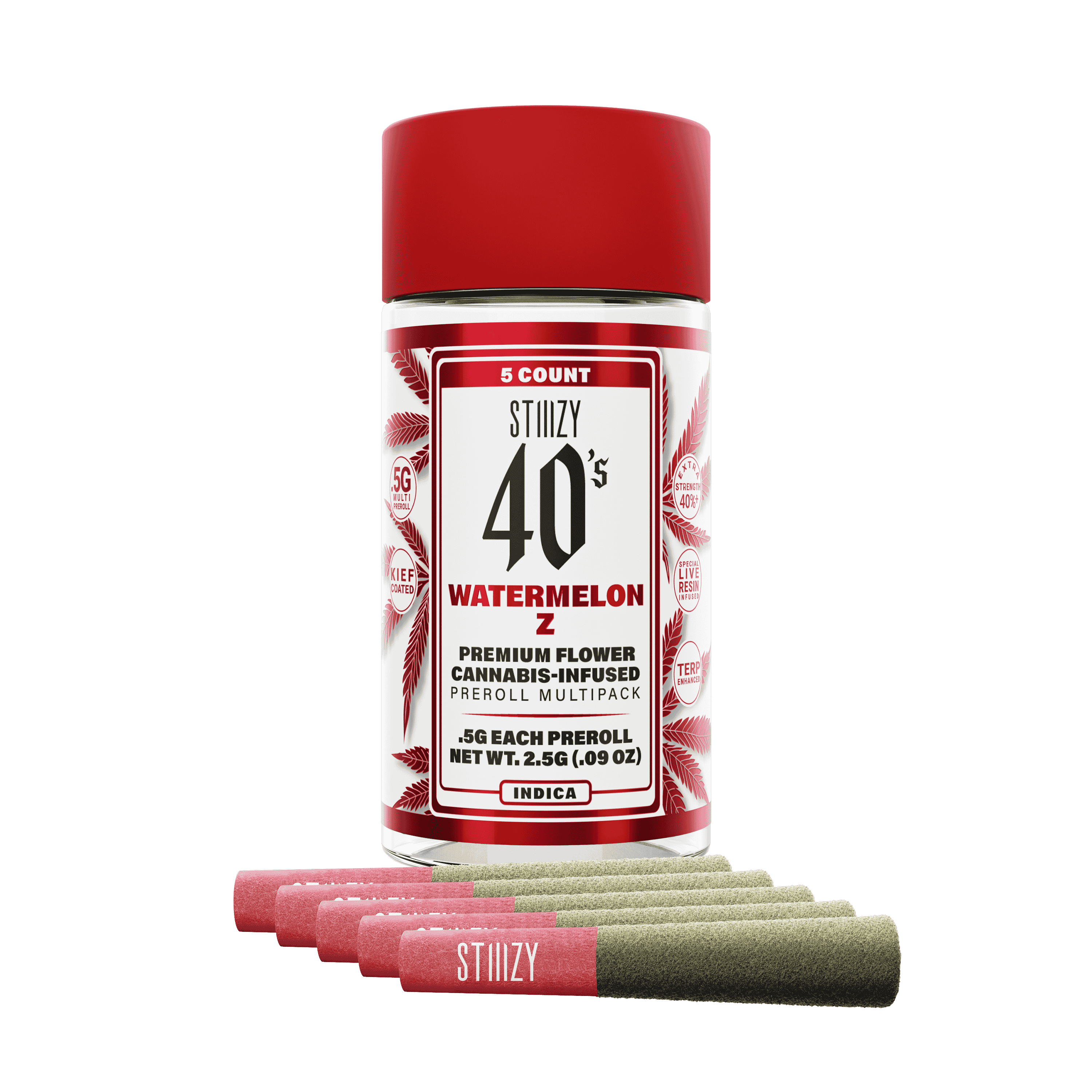 STIIIZY | Watermelon Z | 2.5g Infused Pre-roll 5pk