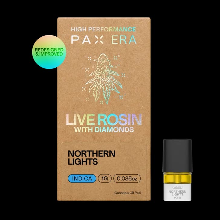 PAX | Northern  Lights | 1g Live Rosin With Diamonds Pod