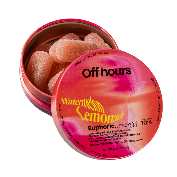Off Hours | Euphoric Watermelon Lemonade | 10pk 100mg Gummies