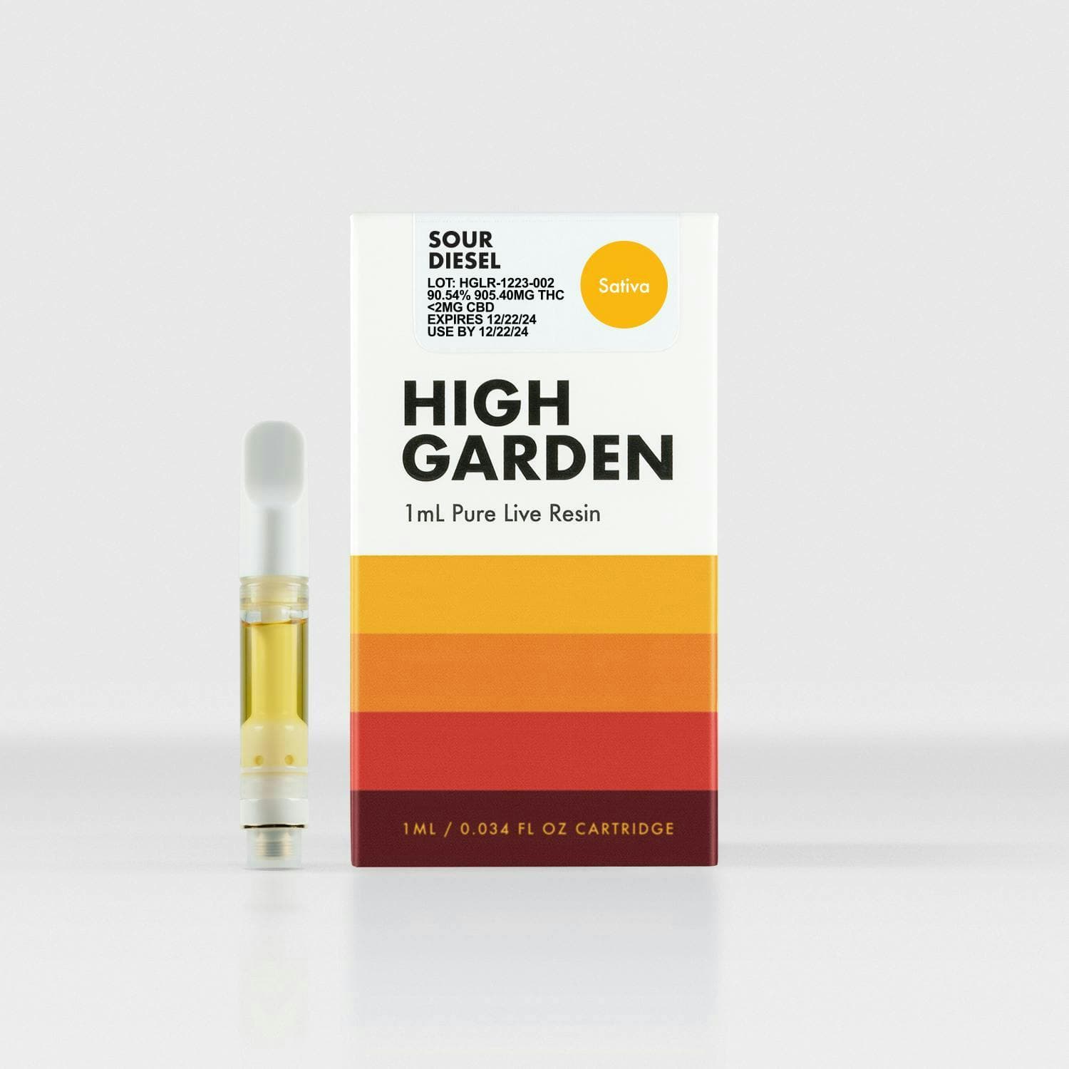 High Garden | Sour Tangie | 1g Live Resin Vape Cart (Sativa)
