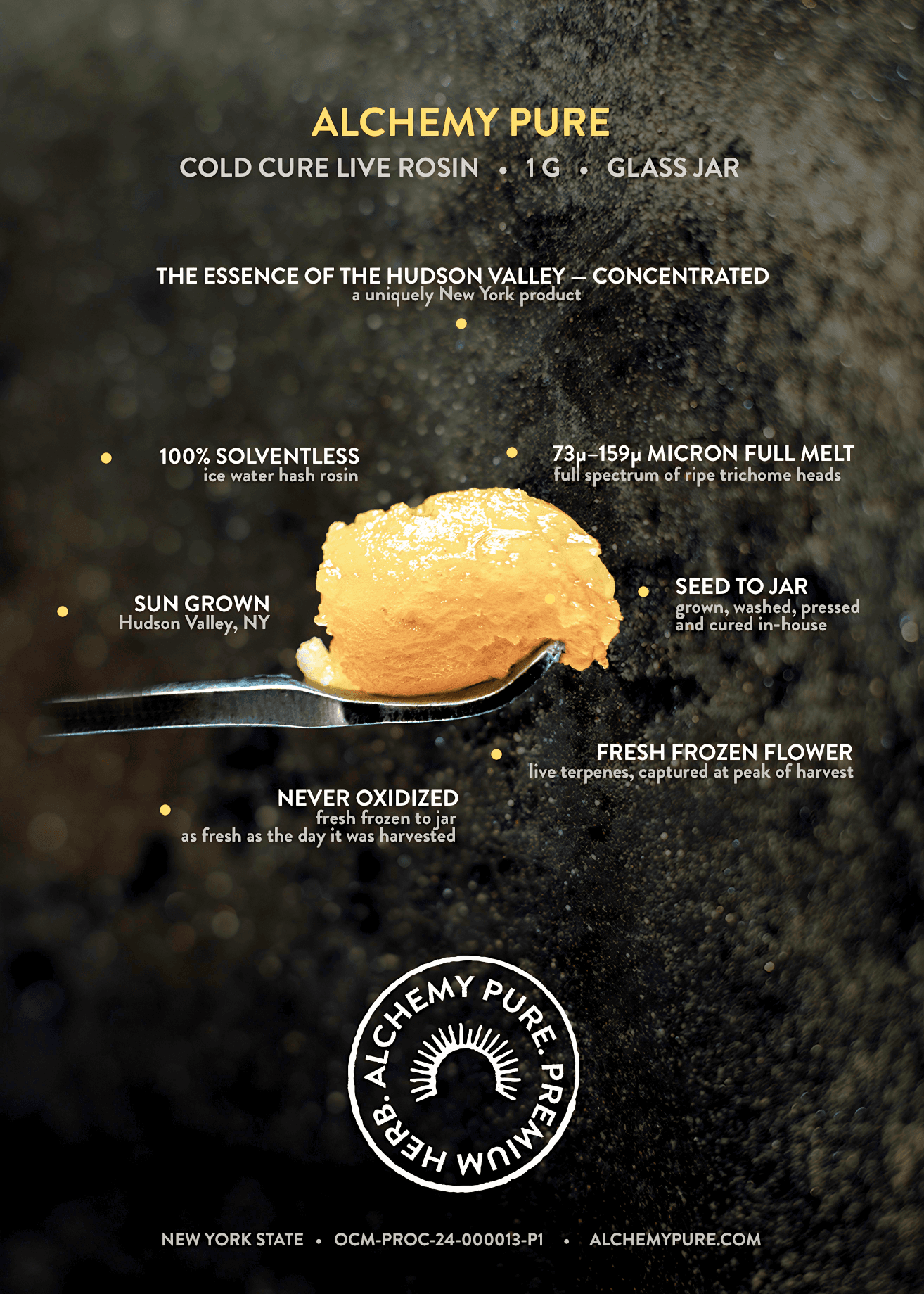 Alchemy Pure | Rambutan | 1g Cold Cure Live Rosin