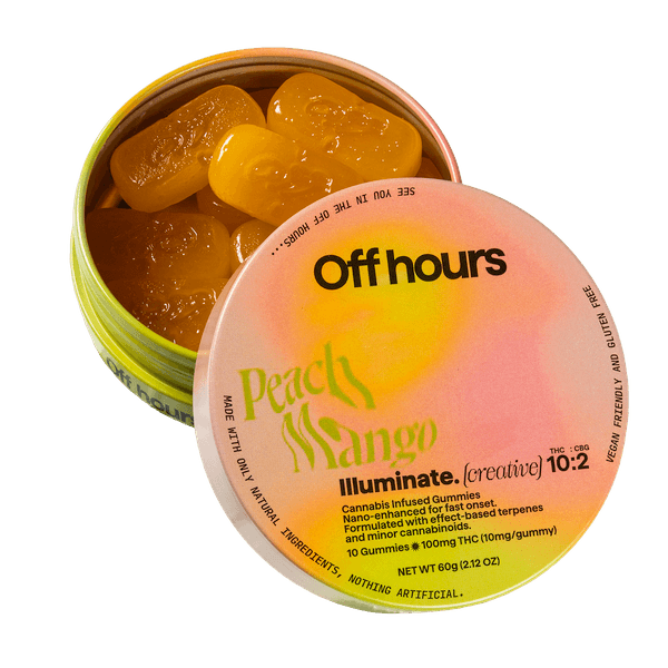 Off Hours | Illuminate Peach Mango | 10pk 100mg Gummies