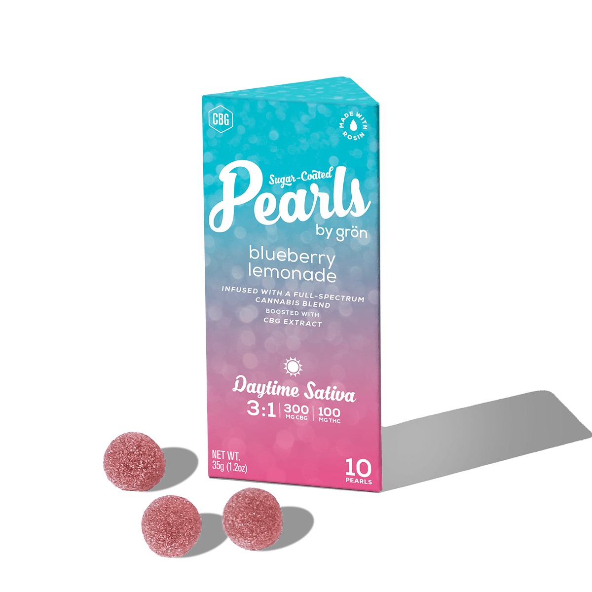 Pearls | Blueberry Lemonade | 100mg Gummies 3:1 (Sativa)