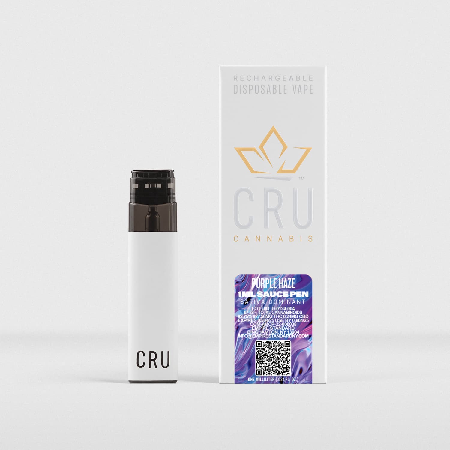 CRU | Purple Haze | 1g Sauce All-in-One Vape (Sativa)
