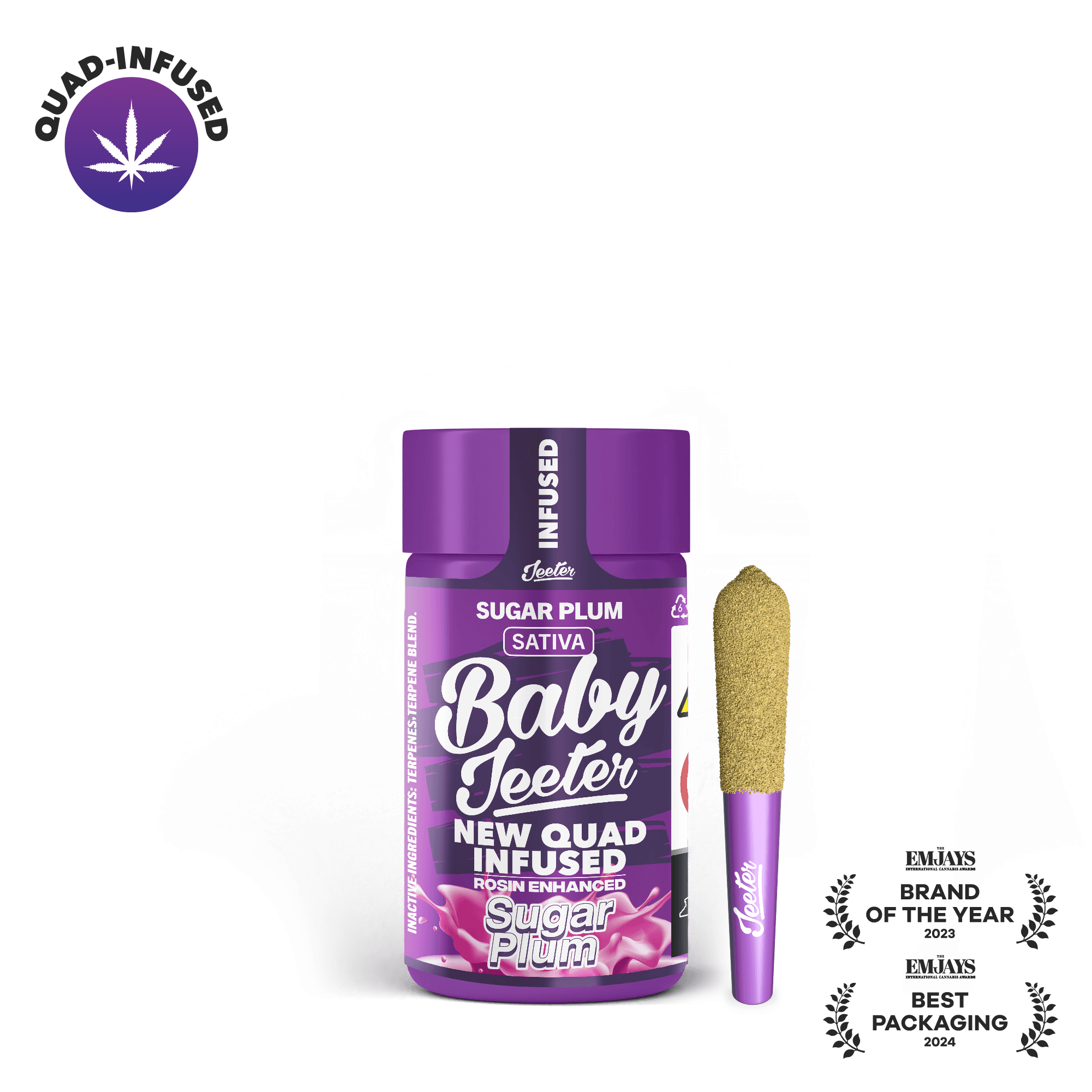 Baby Jeeter | Sugar Plum | .5g Infused Pre-Roll 5pk