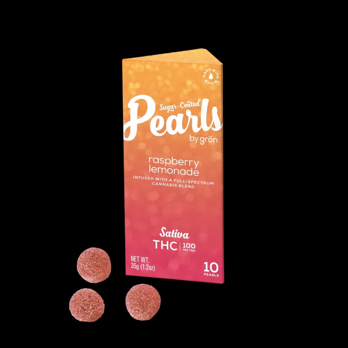 Pearls | Raspberry Lemonade | 100mg Gummies (Sativa)