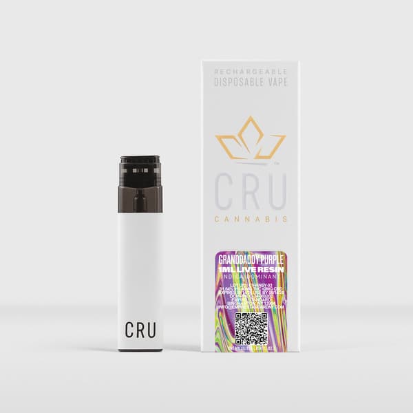 CRU | Granddaddy Purple | 1g Sauce All-in-One Vape (Indica)