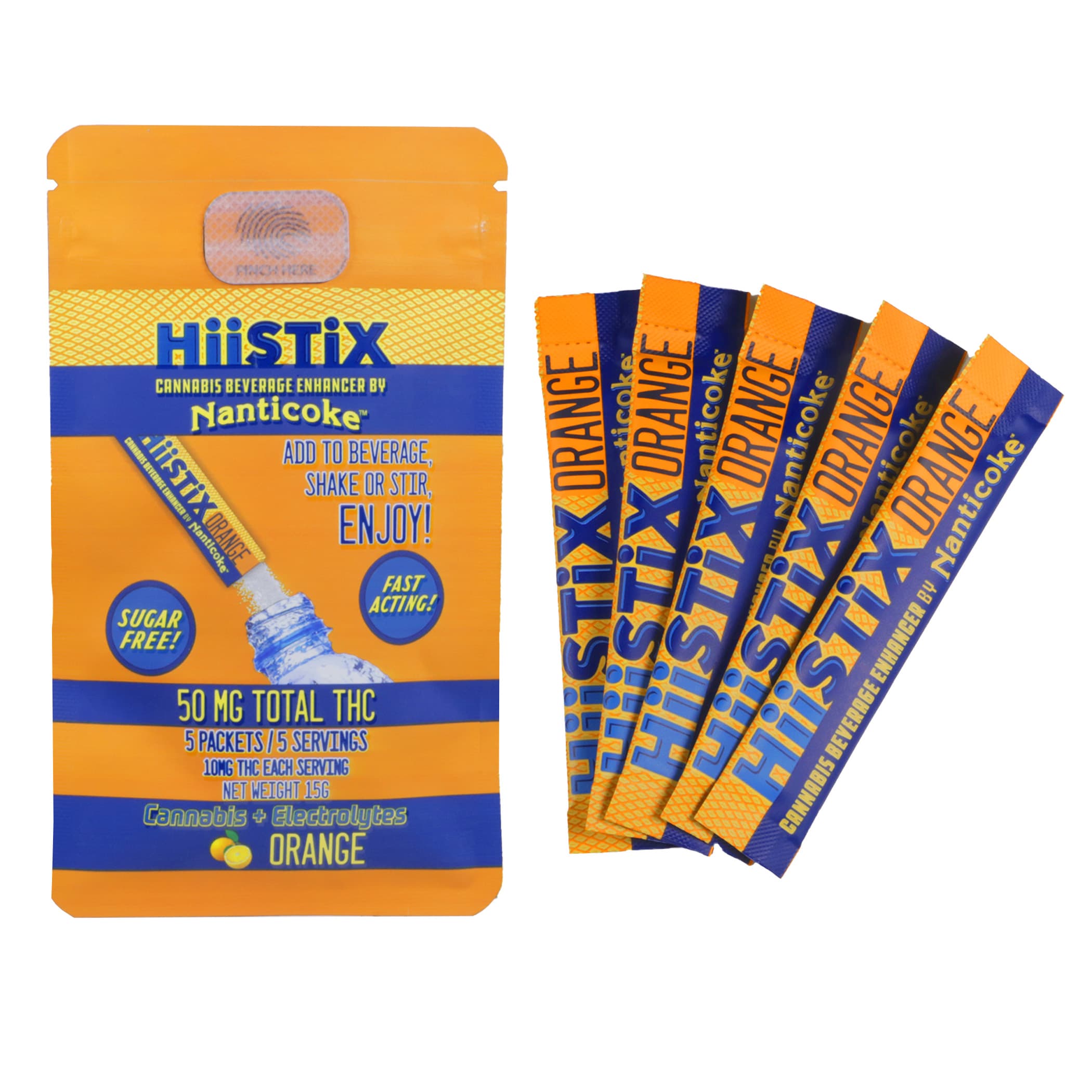 HiiStix | Orange |  10mg Beverage Mix 5pk