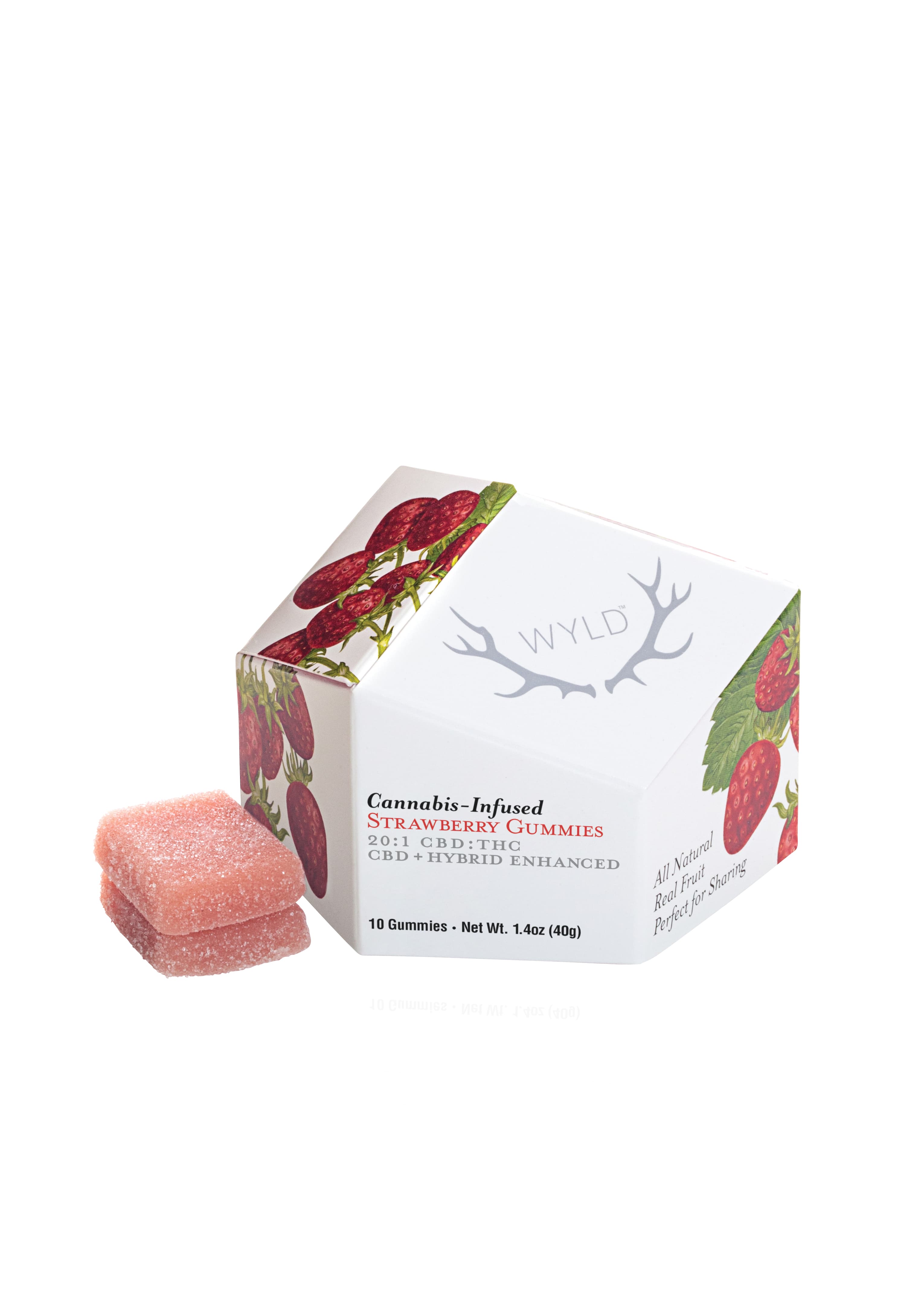 Wyld | Strawberry | 20:1 CBD:THC 10pk gummies