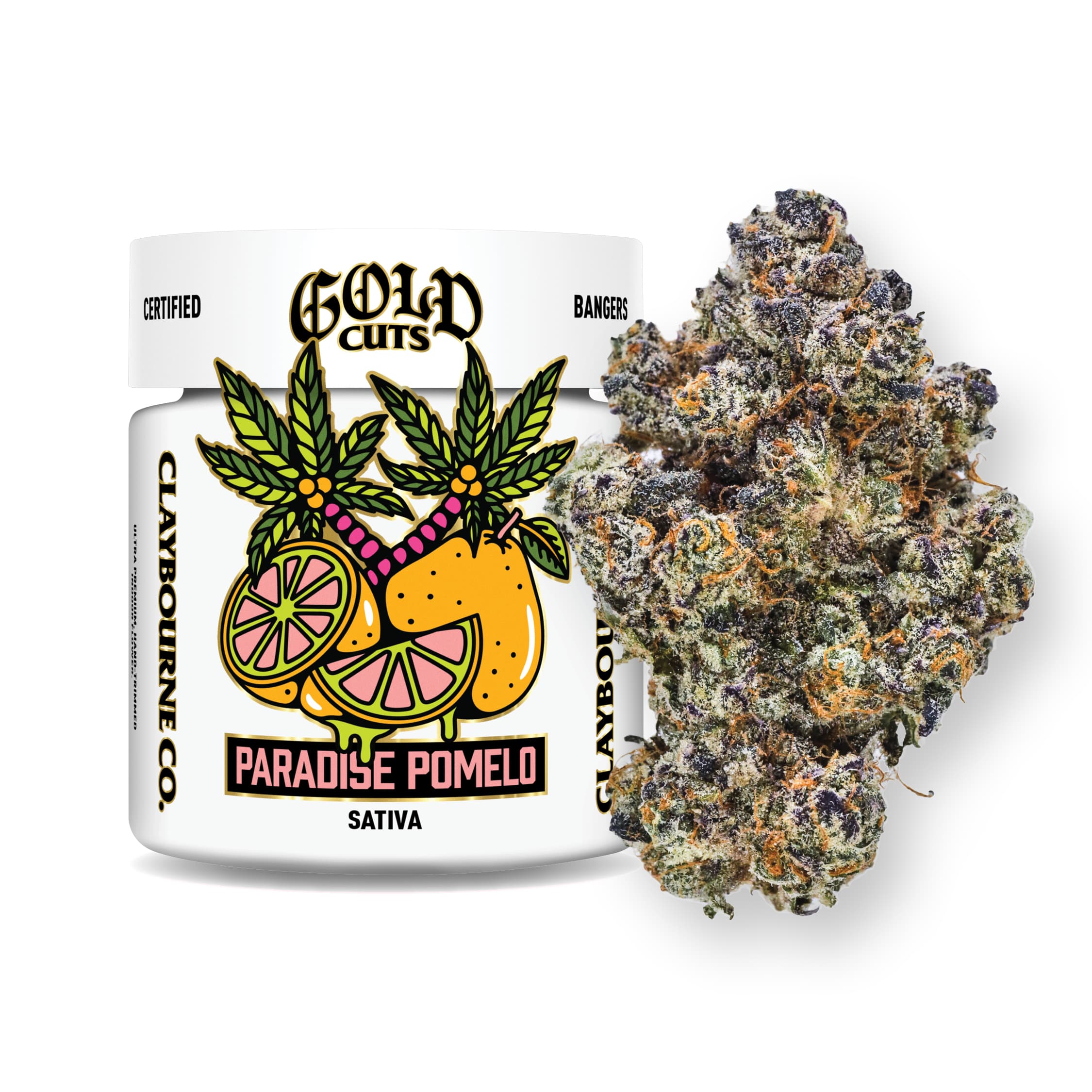Claybourne Co.| Paradise Pomelo | 3.5g Gold Cuts Indoor Flower (Sativa)