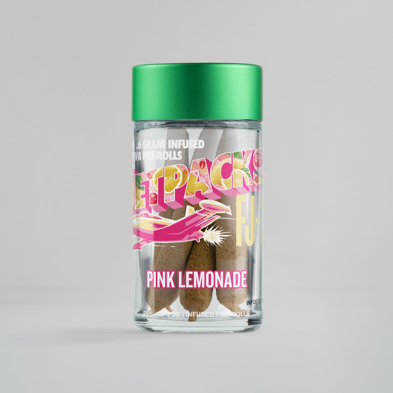 Jetpacks | Pink Lemonade | .6g FJ-3 Infused Pre-Roll 5pk